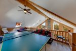 Loft Game Room with Ping Pong